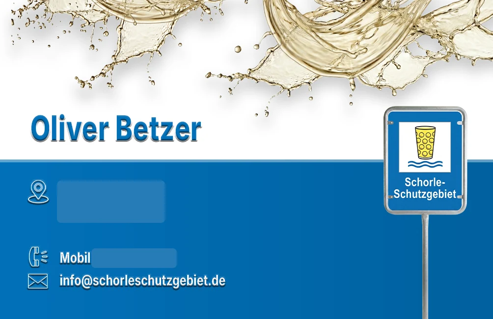 Visitenkarte – Schorleschutzgebiet · Vorderseite